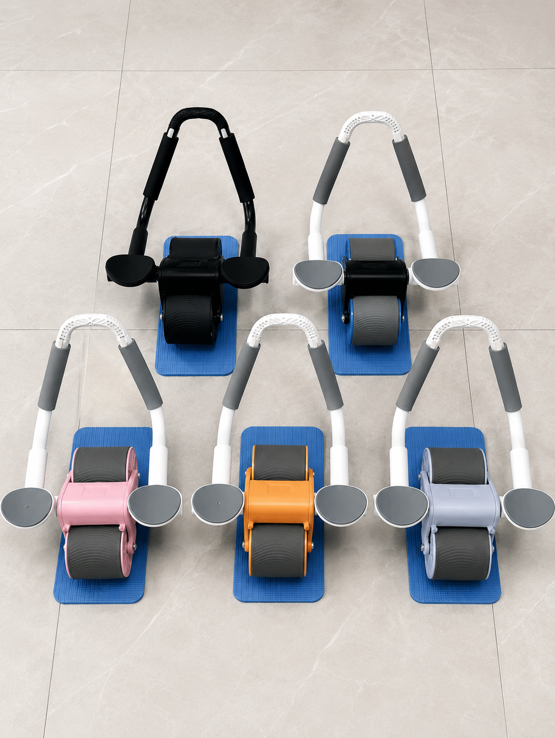 Automatic Rebound Abdominal Wheel with Phone Holder
