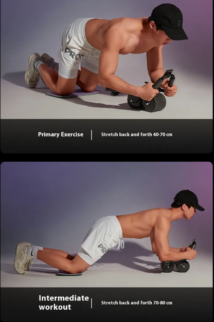 Automatic Rebound Abdominal Wheel with Phone Holder