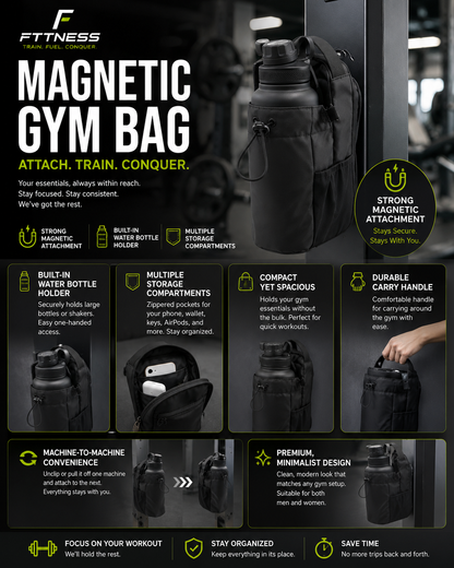 Magnetic Quick-Access Fitness Bag