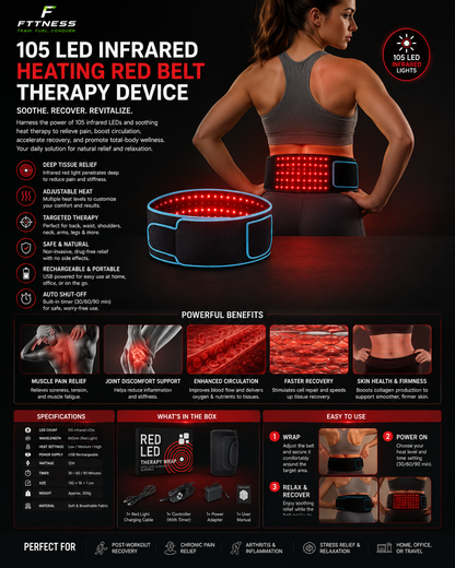 105 LED Infrared Heating Therapy Belt