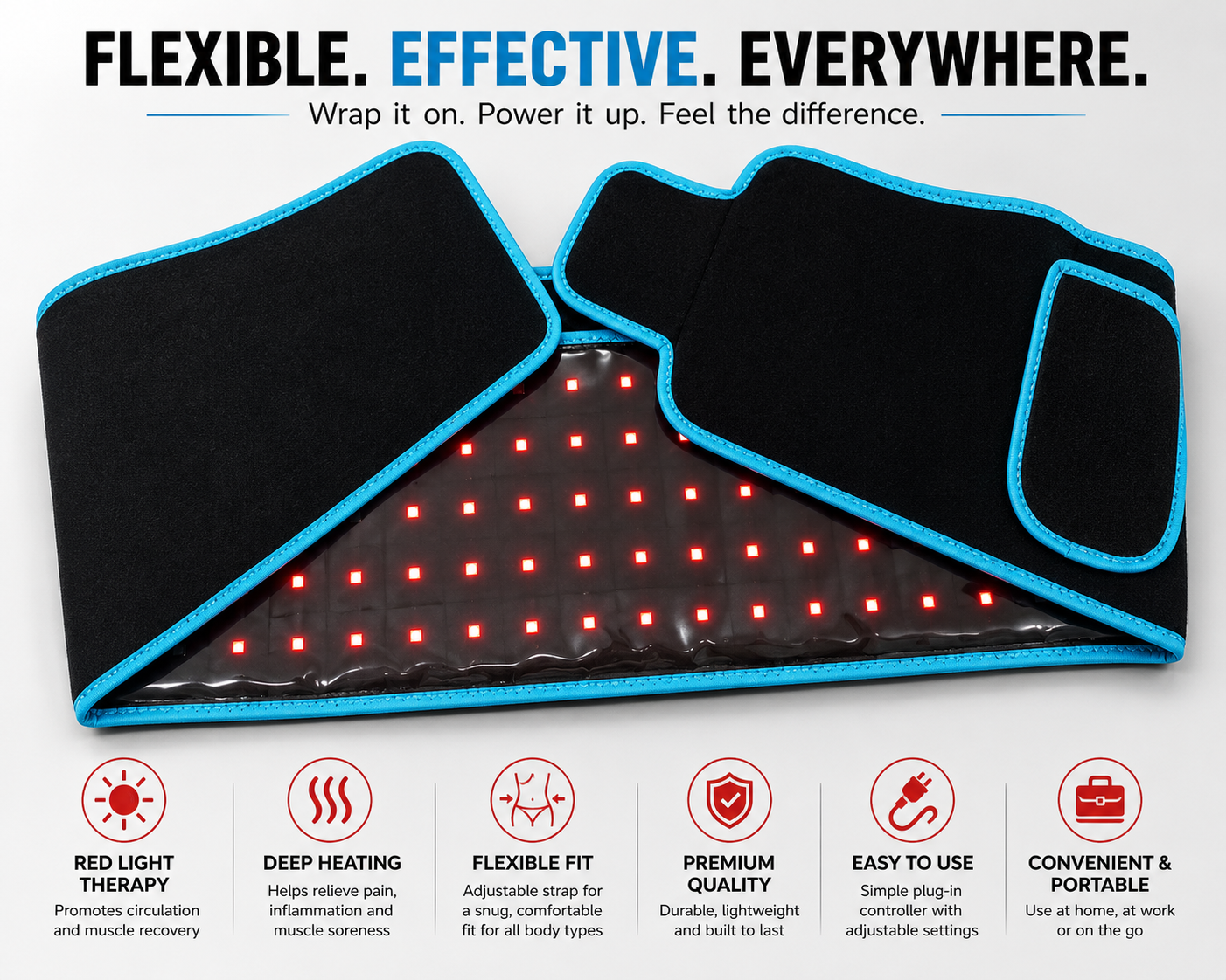 105 LED Infrared Heating Therapy Belt